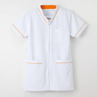 ナガイレーベン 男女兼用スクラブ 医療白衣 半袖 Tオレンジ SS HOS-4977（取寄品）