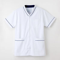 ナガイレーベン 男女兼用スクラブ 医療白衣 半袖 Tロイヤルブルー SS HOS-4977（取寄品）