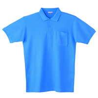 自重堂 半袖ポロシャツ 男女兼用 ブルー S 24414（取寄品）