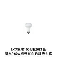 ヤザワコーポレーション R80レフ形LED電球 E26口金　100形（明るさ60W相当）　昼白色 調光対応 LDR10NHD2