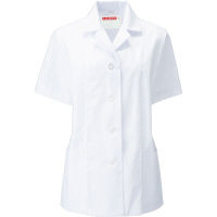 KAZEN（カゼン）レディース衿付き調理衣半袖 ホワイト 3L 337-30 1着（直送品）