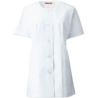 KAZEN（カゼン） レディス調理衣半袖 ホワイト 3L 742-30 1着（直送品）
