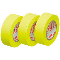 ヤマト メモックロールテープ 蛍光カラー15MM スペア レモン RK-15H-LE 1セット（9巻:3巻入×3パック）