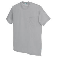 AITOZ（アイトス） ユニセックス 大きいサイズ 半袖Tシャツ（ポケット付） グレー 5L AZ-10576 1着（直送品）