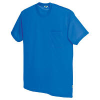 AITOZ（アイトス） ユニセックス 大きいサイズ 半袖Tシャツ（ポケット付） ロイヤルブルー 4L AZ-10576 1着（直送品）
