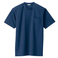 AITOZ（アイトス） ユニセックス 半袖Tシャツ（ポケット付） ネイビー L AZ-10576 1着（直送品）