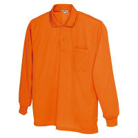 AITOZ（アイトス） ユニセックス 大きいサイズ 吸汗速乾（クールコンフォート） 長袖ポロシャツ オレンジ 5L AZ-10578（直送品）
