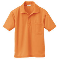 AITOZ(アイトス) ユニセックス 吸汗速乾（クールコンフォート） 半袖ポロシャツ オレンジ AZ-10579