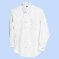 AITOZ（アイトス） ユニセックス 小さいサイズ 長袖オックスボタンダウンシャツ ホワイト 3S AZ-7822（直送品）