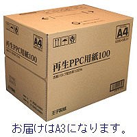 王子製紙　再生PPC用紙100　A3　1箱（1500枚入）