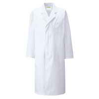 KAZEN メンズ診察衣S型長袖（ドクターコート） 医療白衣 ホワイト シングル 3L 110-70（直送品）