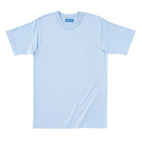 KAZEN Tシャツ 男女兼用 半袖 サックスブルー（水色） 3L 233-02（直送品）
