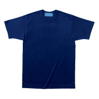 KAZEN Tシャツ 男女兼用 半袖 ネイビー L 233-25（直送品）
