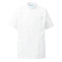ＫＡＺＥＮ メンズジャケット半袖 253-20 ホワイト 3L 医務衣 白衣 　（直送品）