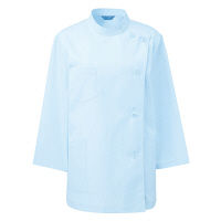 KAZEN レディス医務衣七分袖 （ナースジャケット） 医療白衣 サックスブルー（水色） 3L 361-71（直送品）