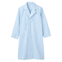 住商モンブラン ドクターコート（メンズ/シングル） 医療白衣 診察衣 長袖 サックスブルー（水色） 4L 51-603（直送品）