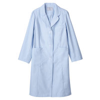 住商モンブラン ドクターコート（レディス・長袖） サックスブルー（水色） シングル L 71-123 医療白衣 診察衣