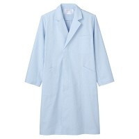 住商モンブラン ドクターコート（メンズ・長袖） 医療白衣 診察衣 サックスブルー（水色） シングル M 71-663（直送品）