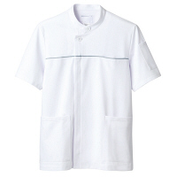 住商モンブラン ジャケット（メンズ・半袖） 医務衣 医療白衣 白/グレー 3L 72-866（直送品）