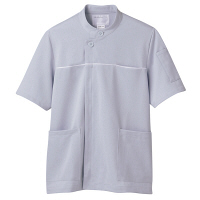住商モンブラン ジャケット（メンズ・半袖） 医務衣 医療白衣 グレー/白 LL 72-878（直送品）