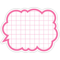 ササガワ タカ印 抜型カード 吹出し型 ピンク 16-125 1箱（50枚入×5冊）（取寄品）