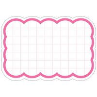 ササガワ タカ印 抜型カード 波四角 特大 ピンク 16-4490 1箱（30枚入×5冊）（取寄品）