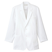 AITOZ（アイトス） メンズブレザーコート コート型白衣 医療白衣 長袖 ホワイト シングル 6L 861307-001（直送品）