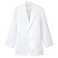 AITOZ（アイトス） メンズブレザーコート コート型白衣 医療白衣 長袖 ホワイト シングル M 861307-001（直送品）