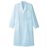 AITOZ（アイトス） メンズ診察衣シングル コート型白衣 医療白衣 薬局衣 半袖 サックス 5L 861313-007（直送品）