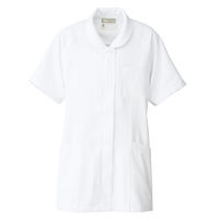 AITOZ（アイトス） センターチュニック（女性用） ナースジャケット 医療白衣 半袖 ホワイト 3L 861341-001（直送品）