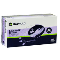 ハリヤード HALYARD　検査検診用 ラベンダーニトリルグローブ　パウダーフリー　Mサイズ　52818　1箱（250枚入）（使い捨てグローブ）