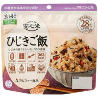 【非常食】 アルファー食品 安心米ひじきご飯 114216611 5年10ヶ月保存 1食