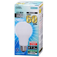 オーム電機　LED電球　A型　E26　昼白色　LDA7N-G　AH52
