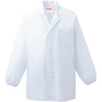 KAZEN（カゼン） 男性用衿付き調理衣長袖 ホワイト 4L 310-30 1着（直送品）