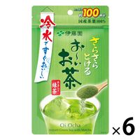 【水出し可】伊藤園 おーいお茶 抹茶入り緑茶 粉末 1ケース（80g×6袋）