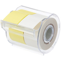 ヤマト　メモックロールテープ　再生紙　黄&白 25ｍｍ幅　カッター付　R-25CH-WY