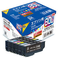 エプソン（EPSON） リサイクルインク JIT-AE80L6P （大容量） （IC6CL80L） IC80シリーズ 1パック（6色入）