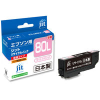 エプソン（EPSON） リサイクルインク JIT-AE80LML ライトマゼンタ（大容量） （ICLM80L） IC80シリーズ 1個