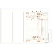 診療録（B4W型）　社保・国保共通用　CCA001　1袋（100枚入）　東杏印刷　（直送品）