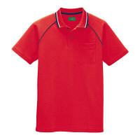 AITOZ（アイトス） ユニセックス 大きいサイズ 制電半袖ポロシャツ レッド 4L AZ-50005 1着（直送品）