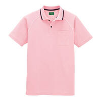 AITOZ（アイトス） ユニセックス 小さいサイズ 制電半袖ポロシャツ ピンク SS AZ-50005 1着（直送品）