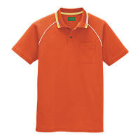 AITOZ（アイトス） ユニセックス 制電半袖ポロシャツ オレンジ S AZ-50005 1着（直送品）