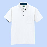AITOZ（アイトス） ユニセックス 大きいサイズ 制電半袖ポロシャツ ホワイト 5L AZ-50006 1着（直送品）