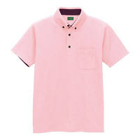 AITOZ（アイトス） ユニセックス 大きいサイズ 制電半袖ポロシャツ ピンク 3L AZ-50006 1着（直送品）