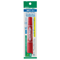 ハイマッキーケア　詰め替えタイプ本体　太字/細字　赤　油性ペン　P-YYT5-R　7本　ゼブラ　（直送品）