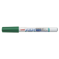 三菱鉛筆(uni)　アルコールペイントマーカー 細字　緑　油性マーカー　PXA-210　5本　（直送品）