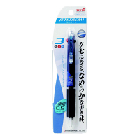 三菱鉛筆uni ジェットストリーム ボールペン ネイビー軸 3色 0.5mm SXE3-400-05 3本（直送品）