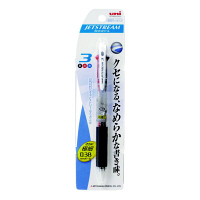 三菱鉛筆uni ジェットストリーム ボールペン 透明軸 3色 0.38mm SXE3-400-38 3本（直送品）