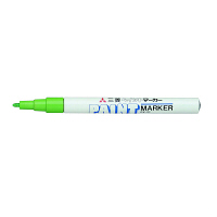 三菱鉛筆(uni) ペイントマーカー 細字　黄緑　油性マーカー PX-21　5本　（直送品）