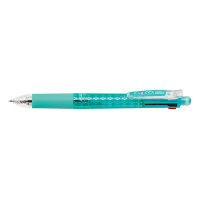 ZEBRA（ゼブラ） 多機能ボールペン サラサ 4色＋シャープペン 0.4mm ブルーグリーン軸 J4SAS11-BG 1セット（2本）（直送品）